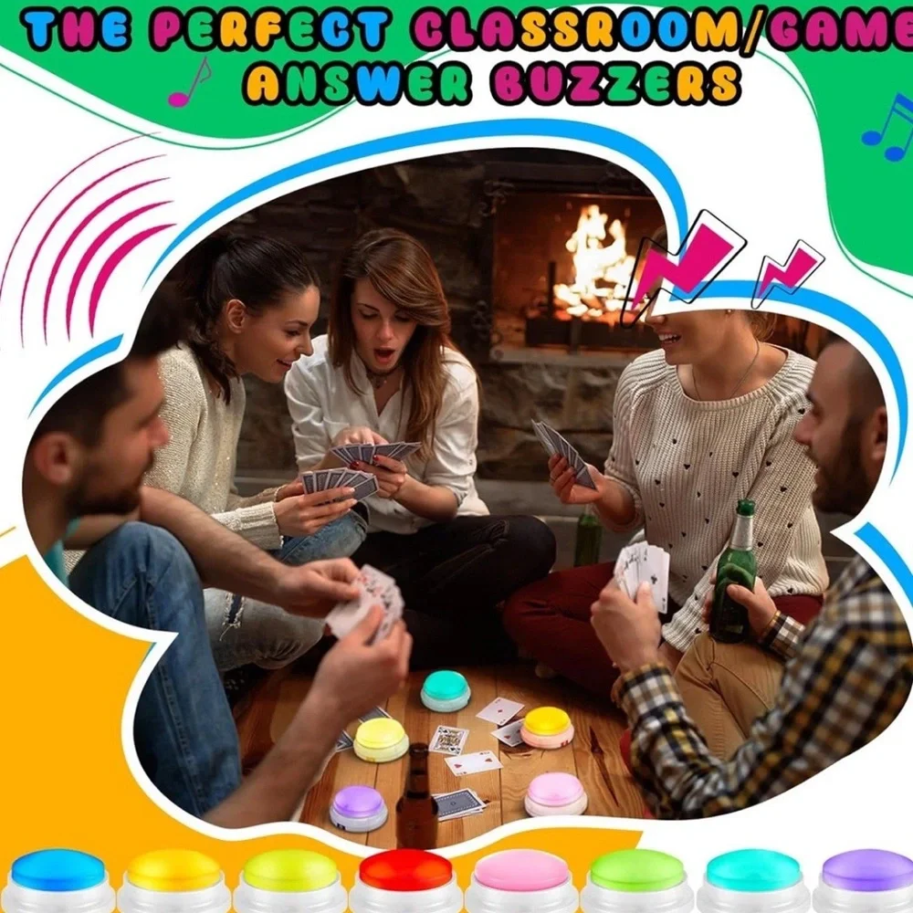Colorful Game Buzzers for Home Parties